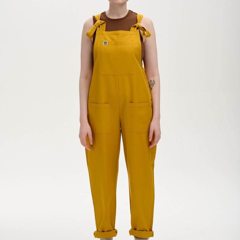 Lucy and Yak Original Dungaree UMI Mustard Size UK12